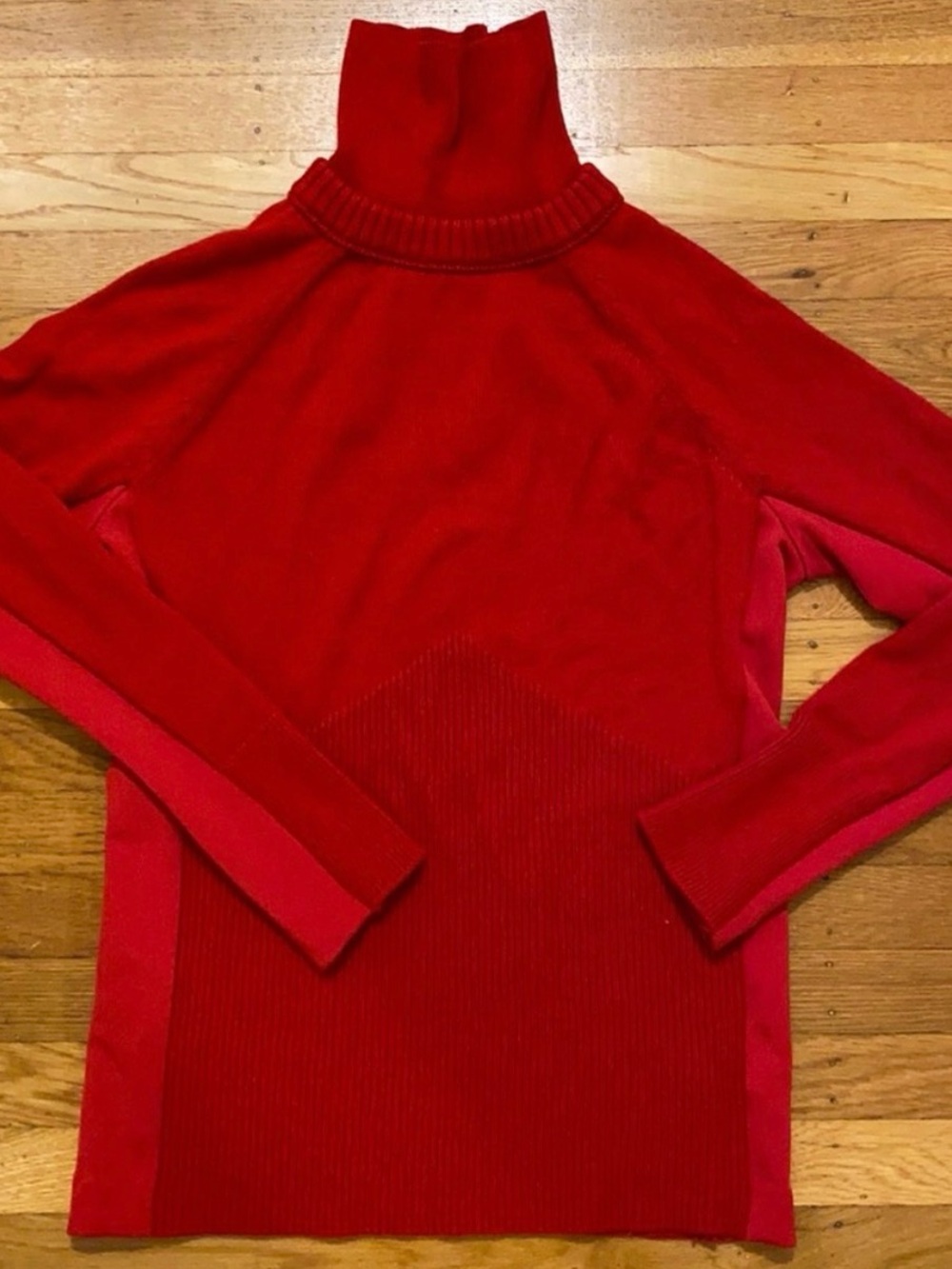 Athleta Red Neck Sweater